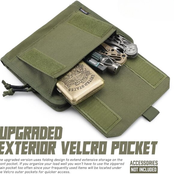 Tactical Folding Admin Pouch, Molle Tool Bag of Laser-Cut Design, Medical Bag - Picture 3 of 6